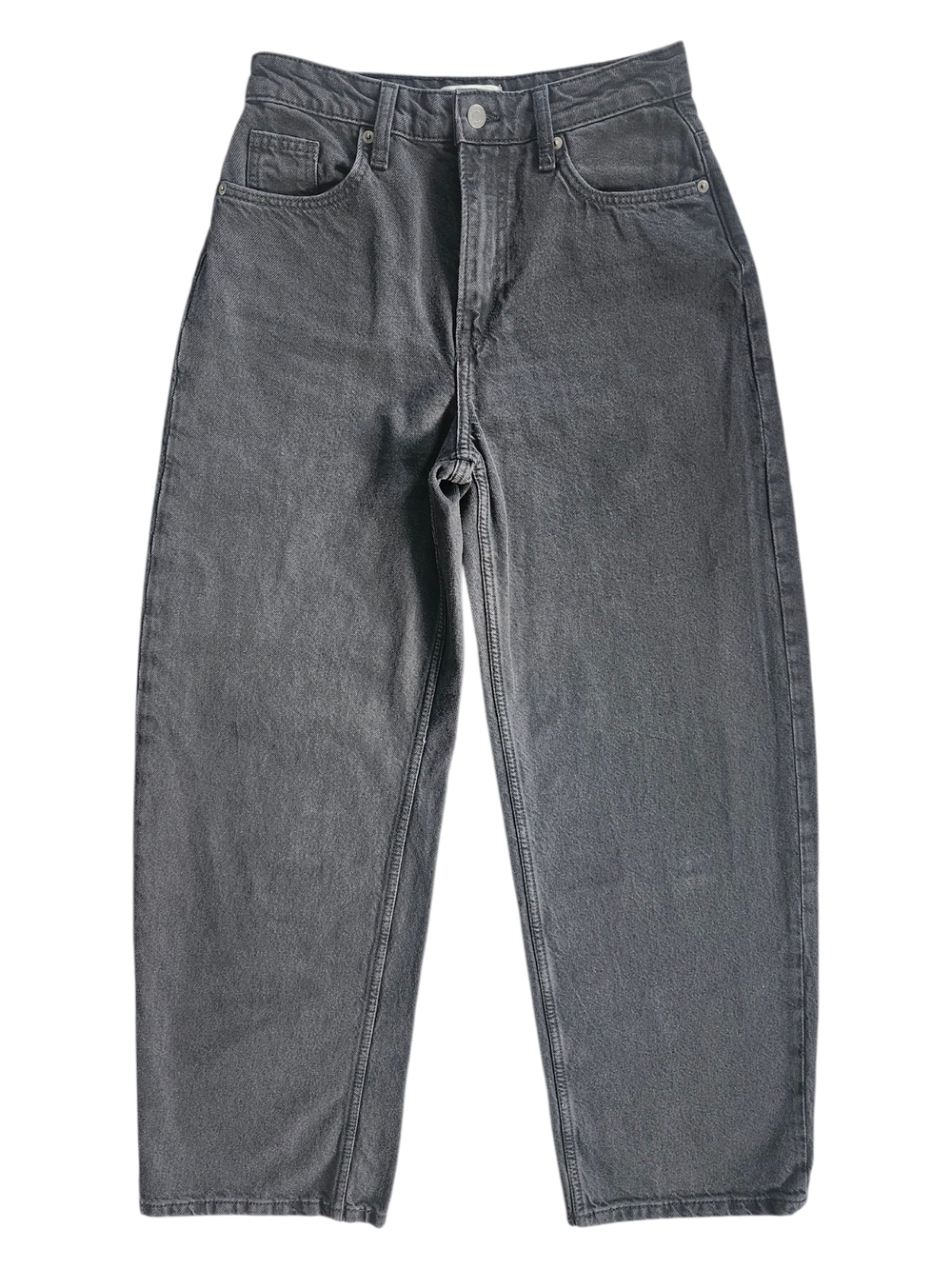 H&M Washed Black Baggy Jeans Size 4 | 90s Grunge Denim - Picture 3 of 7